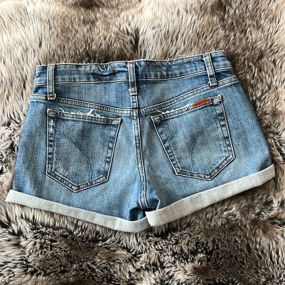 Joe’s Jeans Distressed rolled denim shorts - Picture 3 of 6